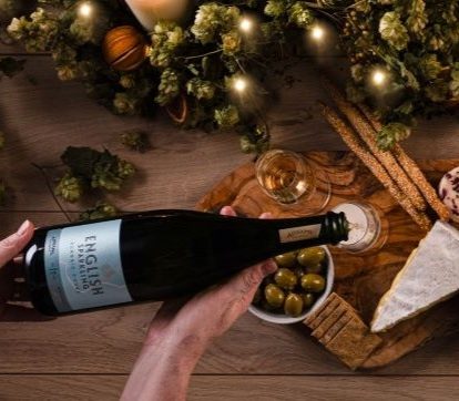 christmas fizz and cheese board